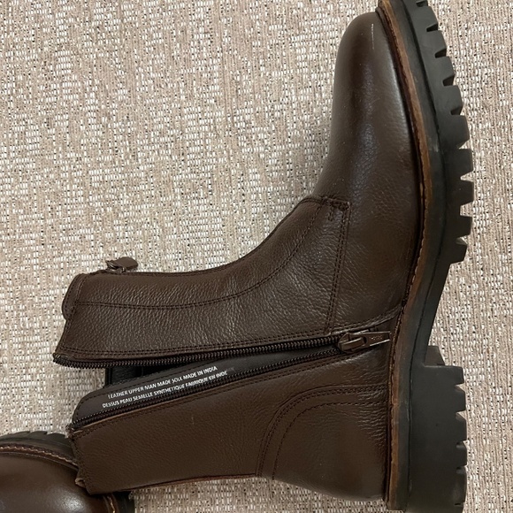 Alberto Torresi brown leather ankle boots NWOT - Picture 3 of 8